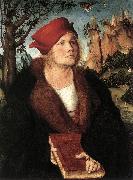 CRANACH, Lucas the Elder Portrait of Dr. Johannes Cuspinian ff Spain oil painting artist